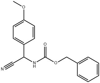 benzyl N-[cyano(4-methoxyphenyl)methyl]carbamate 结构式