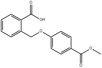 2-((4-(甲酯基)苯氧基)甲基)苯甲酸 结构式