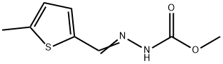 methyl 2-[(5-methyl-2-thienyl)methylene]hydrazinecarboxylate 结构式