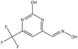 2-Hydroxy-6-trifluoromethyl-pyrimidine-4-carbaldehyde oxime 结构式