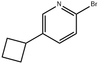 2-bromo-5-cyclobutylpyridine 结构式