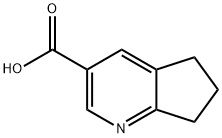 6,7-二氢-5H-环戊烯并[B]吡啶-3-甲酸 结构式