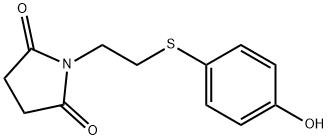 1-(2-((4-羟基苯基)硫代)乙基)吡咯烷-2,5-二酮 结构式