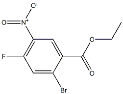 ethyl 2-bromo-4-fluoro-5-nitrobenzoate 结构式