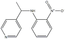 2-nitro-N-[1-(pyridin-4-yl)ethyl]aniline 结构式
