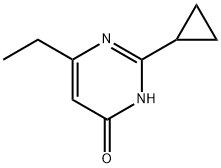 2-环丙基-6-乙基嘧啶-4-醇 结构式