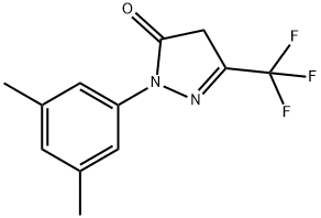 1-(3,5-dimethylphenyl)-3-(trifluoromethyl)-1H-pyrazol-5(4H)-one 结构式