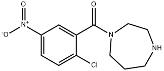 1-(2-chloro-5-nitrobenzoyl)-1,4-diazepane 结构式