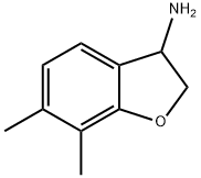 6,7-Dimethyl-2,3-dihydro-benzofuran-3-ylamine 结构式