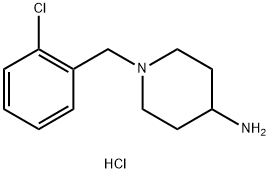 1-(2-chlorobenzyl)piperidin-4-amine hydrochloride 结构式