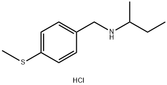 (butan-2-yl)({[4-(methylsulfanyl)phenyl]methyl})amine hydrochloride 结构式