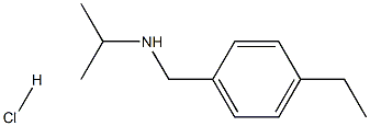 [(4-ethylphenyl)methyl](propan-2-yl)amine hydrochloride 结构式