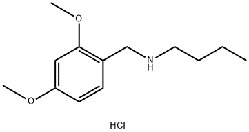 butyl[(2,4-dimethoxyphenyl)methyl]amine hydrochloride 结构式