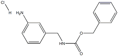 (3-氨基苄基)氨基甲酸苄酯盐酸盐 结构式