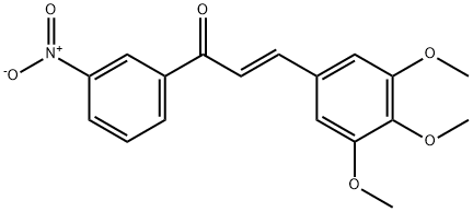 (2E)-1-(3-nitrophenyl)-3-(3,4,5-trimethoxyphenyl)prop-2-en-1-one 结构式