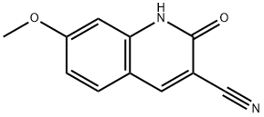 2-Hydroxy-7-methoxy-quinoline-3-carbonitrile 结构式