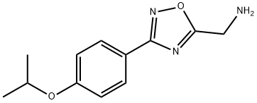 C-[3-(4-Isopropoxy-phenyl)-[1,2,4]oxadiazol-5-yl]-methylamine 结构式