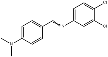 (3,4-dichlorophenyl)[4-(dimethylamino)benzylidene]amine 结构式