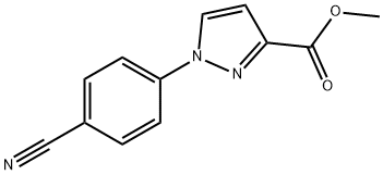 methyl 1-(4-cyanophenyl)-1H-pyrazole-3-carboxylate 结构式