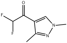 1-(1,3-Dimethylpyrazol-4-yl)-2,2-difluoro-ethanone 结构式