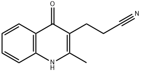 3-(2-methyl-4-oxo-1,4-dihydroquinolin-3-yl)propanenitrile 结构式