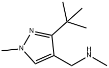 (3-tert-Butyl-1-methyl-1H-pyrazol-4-ylmethyl)-methyl-amine 结构式