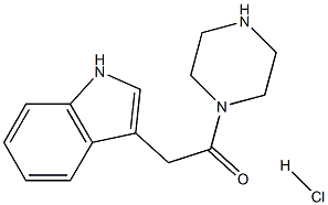 2-(1H-吲哚-3-基)-1-(哌嗪-1-基)乙烷-1-酮盐酸 结构式
