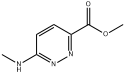 6-(甲氨基)哒嗪-3-甲酸甲酯 结构式