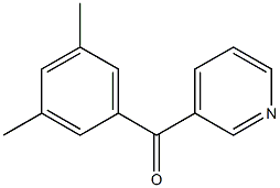 (3,5-dimethylphenyl)-pyridin-3-ylmethanone 结构式