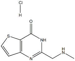 2 - ((甲基氨基)甲基)噻吩并[3,2-D]嘧啶-4(3H) - 酮盐酸盐 结构式