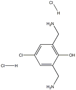 2,6-bis(Aminomethyl)-4-chlorophenol dihydrochloride 结构式