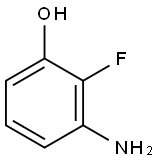 3-氨基-2-氟苯酚 结构式