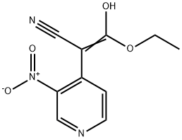 3-ethoxy-3-hydroxy-2-(3-nitropyridin-4-yl)acrylonitrile 结构式