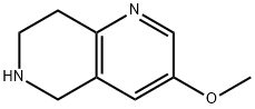 3-methoxy-5,6,7,8-tetrahydro-1,6-naphthyridine 结构式