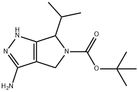 TERT-BUTYL 3-AMINO-6-ISOPROPYL-4,6-DIHYDROPYRROLO[3,4-C]PYRAZOLE-5(1H)-CARBOXYLATE 结构式