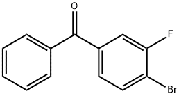 (4-溴-3-氟苯基)苯基甲酮 结构式