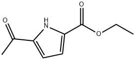 5-Acetyl-1H-pyrrole-2-carboxylic acid ethyl ester 结构式