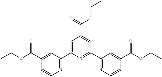 2,2':6',2"-三联吡啶-4,4',4"-三羧酸三乙酯 结构式