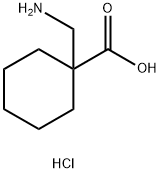 1-(氨基甲基)环己烷-1-羧酸盐酸盐 结构式