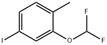 2-(二氟甲氧基)-4-碘-1-甲基苯 结构式