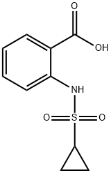 2-环丙烷磺酰氨基苯甲酸 结构式