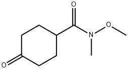 N-METHOXY-N-METHYL-4-OXOCYCLOHEXANECARBOXAMIDE 结构式