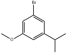 1-溴-3-异丙基-5-甲氧基苯 结构式