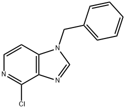 1H-IMIDAZO[4,5-C]PYRIDINE, 4-CHLORO-1-(PHENYLMETHYL)- 结构式