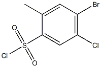 4-Bromo-5-chloro-2-methylbenzenesulfonyl chloride 结构式