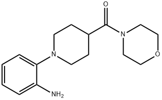 [1-(2-Amino-phenyl)-piperidin-4-yl]-morpholin-4-yl-methanone 结构式