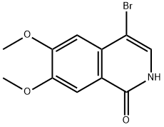 4-溴-6,7-二甲氧基异喹啉-1(2H)-酮 结构式