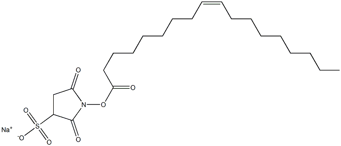 磺基琥珀酰油酸酯(钠盐) 结构式
