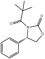 (4S)-3-(2,2-dimethylpropanoyl)-4-phenyl-1,3-oxazolidin-2-one 结构式