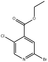 ethyl 2-bromo-5-chloroisonicotinate 结构式